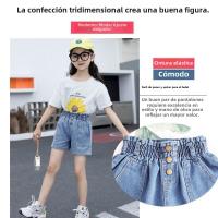 Pantalones Cortos para Niñas en Verano Estilo Extranjero, Delgado, Medio y Grande, Para Niños y Niñas - details 3