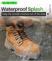 Botas de seguridad impermeables para hombre, botas de trabajo indestructibles con punta de acero, zapatos de seguridad antigolpes y resistentes a puñaladas para motorista - details 9