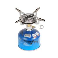 Mini estufa de gas ligera para acampar con bolsa de transporte, quemador portátil de alta potencia para senderismo y picnic - details 0