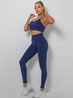 Nessaj-Sujetador deportivo sin costuras a prueba de golpes, top corto sexy de cuello bajo para yoga y fitness - details 1
