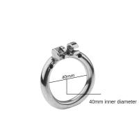 Leten nuevo Metal masculino 2 tipo jaula anillo masturbación SM Gay dispositivos de castidad juguetes sexuales para adultos para hombres - details 4
