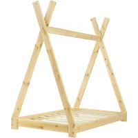 Cama para niños pequeños Cama Infantil 160 x 80cm Estructura Tipi de Madera Pino Color Pino Natural - details 4