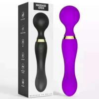 Potentes AV vibrador dildos varilla mágica mujeres doble cabeza clitoris estimulador Gspot vagina masajero adulto juguetes sexuales para la mujer - details 11