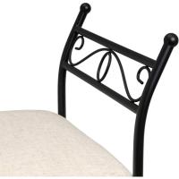 Banqueta pie de Cama de Metal Blanca de 64x68x30 cm - details 27