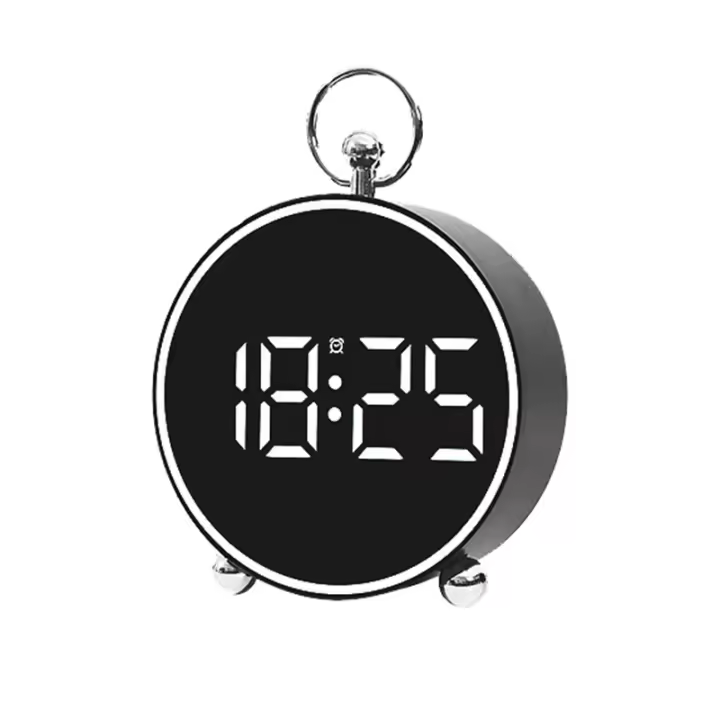 Reloj despertador LED para escritorio/pared, reloj electrónico de viaje con temperatura para decoración de dormitorio y oficina - 1