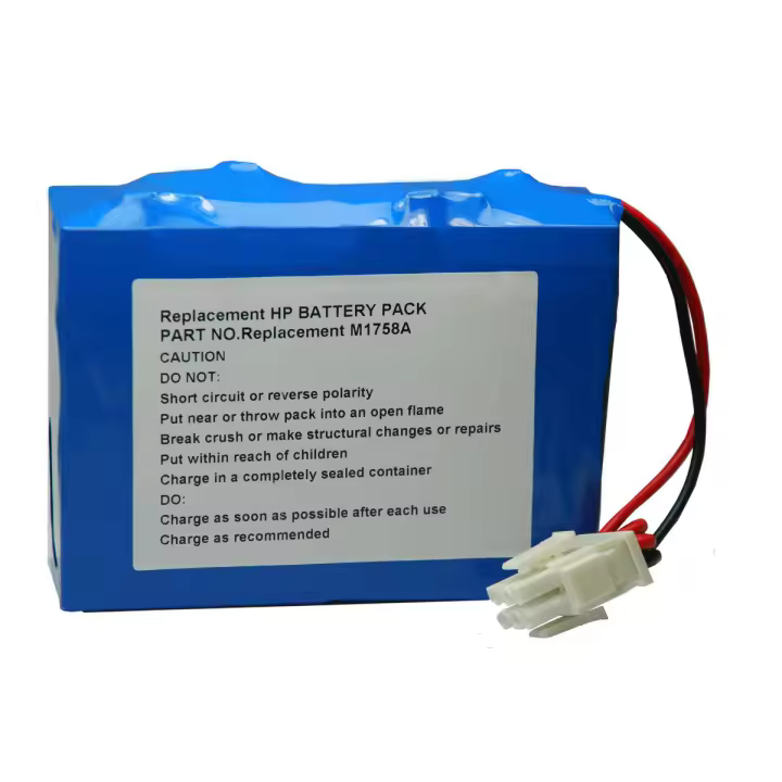 Batería desfibriladora para HP M1758A,M1722A/B,M1723A/B, M1724XE,MLA1758,OM10782 Alphasource AS10782, cualquier batería 4018,S6012 - 1