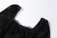 BUNO-Vestido largo de hada Grunge para Mujer, traje elegante con cordones, Y2K, para graduación, cumpleaños, verano - details 9