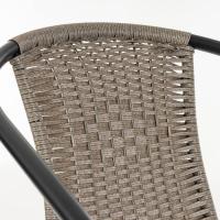 Conjunto de 2 Sillas de Jardín para Exterior |   2 Sillones de Ratán Natural y Acero para Balcón o Terraza |   Apilables |   Cómodas y resistentes | Conocimientos generales - details 19