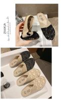 Verano nuevas zapatillas de mujer malla transpirable fondo plano pie arrastre de las mujeres de gran tamaño de comercio exterior zapatillas de mujer - details 10