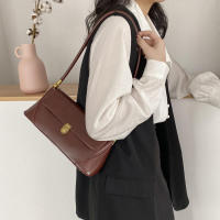 Bolso de hombro de cuero de PU para mujer, bolso pequeño, color sólido, de moda - details 11