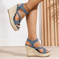 Sandalias de tacón de cuña a la moda de verano para mujer - details 3