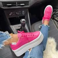 Zapatos versátiles de viscosa de talla grande para mujer, punta redonda, tacón grueso, informal, nuevo, europeo y americano, verano - details 5