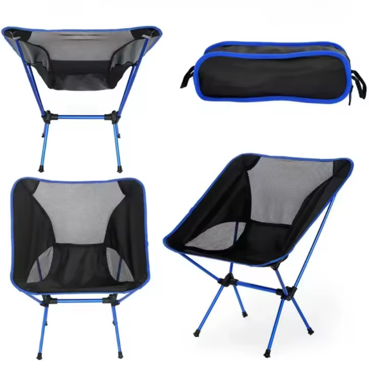 Sillas plegables para acampar, accesorios VIE ultra beach, playa, pesca, muebles plegables ligeros para exteriores - 1