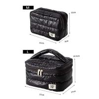 Bolsa de aseo grande para maquillaje, bolsa de almacenamiento portátil, organizador de viaje - details 1