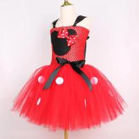 Vestido Tutú Minnie Cosplay Niñas, Fiesta de Cumpleaños, Vestido de Princesa, Cosplay, Navidad, Halloween, Disfraz de Ratón para Niños, Tela - details 12