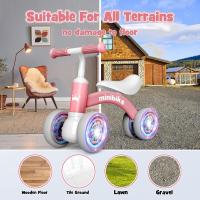 Bicicleta sin Pedales con Cuatro Ruedas Luminosas - Juguete Bebé 12-24 Meses, Correpasillos Seguro para Niños/Niñas - Regalo Cumpleaños Navidad (Primera Bicicleta Infantil) - details 10