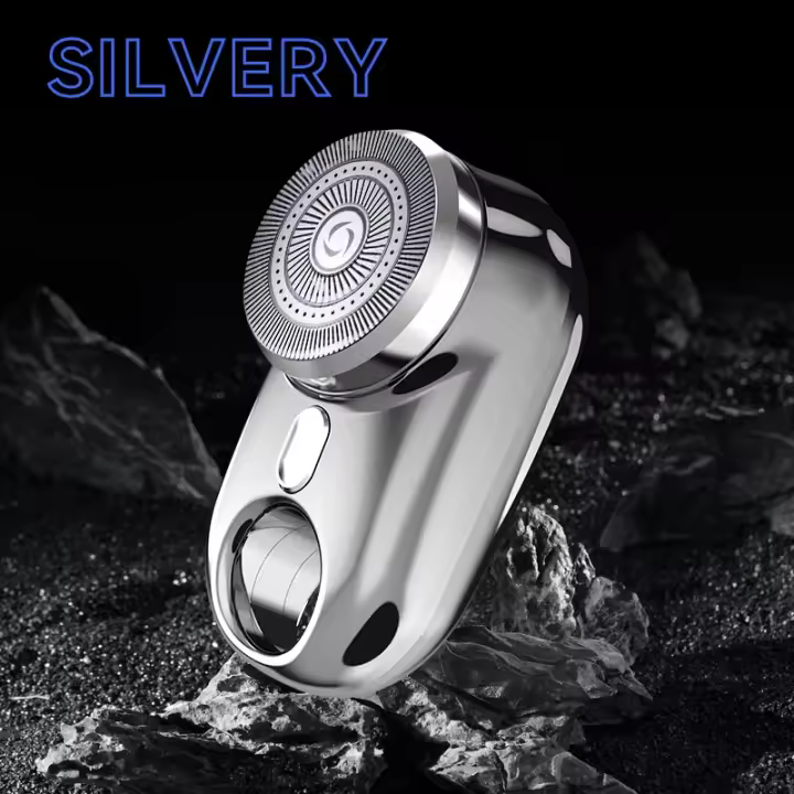 Mini Electric Shaver With Atmosphere Lamp LED Display For Men Portable Travel Painless Cordless Face Beard Knives Razor Trimmer - 1