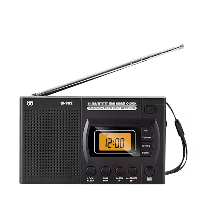 Mini Radio LCD con batería, altavoz portátil de bolsillo, AM, FM, antena telescópica para ancianos, caminar y deportes A - 1