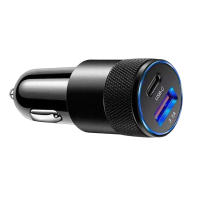 Cargador de Coche USB 3.1A Cuerpo de Metal con 2 Puertos y Luz Indicadora - details 4