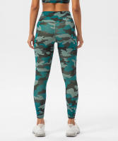 Pantalones De Yoga SHINBENE de 25" para Mujer Sensación Desnuda con Estampado Camuflaje Deporte Leggings Gimnasio Cintura Alta Agujeros Interiores Material Exterior de Nylon - details 13