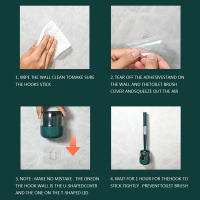 Juego De Cepillo De Inodoro Con Soporte De Silicona Limpieza Del Baño Asa Recargable Dispensador Accesorio Doméstico - details 2