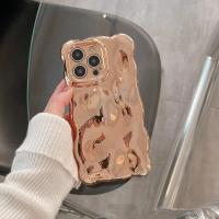 Funda de teléfono con borde rizado ondulado y arrugado chapado de lujo para iPhone 16 15 12 13 14 Pro Max 3D Unevenness cubierta protectora de cámara suave - details 9