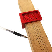 T50 Scriber carpintería tipo T regla de marcado de carpintería herramienta de calibre cruzado de agujero - details 2