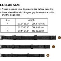 Collar de perro, collar ajustable de entrenamiento de nylon, con mango de control y hebilla de metal de tamaño medio y pesado - details 0