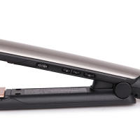 Plancha de pelo de iones negativos para terapia de queratina S8590 de alta calidad, placas de cerámica profesionales, plancha plana - details 2