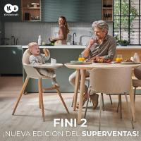 Silla de Bebé Trona 2 en 1 Portátil, Patas de Madera, Ajustable, Limpiable Beige - details 2
