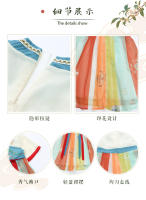 77187 Hanfu verano Ru falda niñas Tang estilo chino Han Element vestido súper inmortal para niños - details 0