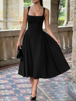 Temperamento francés elegante vestido de tirantes ropa de mujer 2025 verano buenos tiempos - details 4