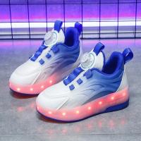 Zapatillas de deporte informales luminosas recargables por USB para niños y niñas, rueda de luz LED, patines deportivos para exteriores - details 12