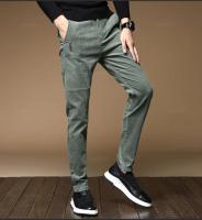 Pantalones de Veludo Cálidos de Invierno Moda de Negocios Casuales para Hombres Tela Elástica - details 10