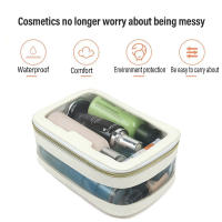 Neceser de viaje de gran capacidad, organizador de maquillaje transparente, artículos esenciales para hombres y mujeres - details 7