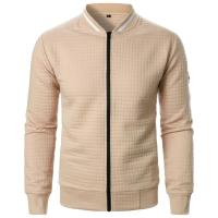 Cuadros de hombre, chaqueta con cremallera y cuello alto, nuevo estilo e - details 6