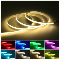 Tira de luz LED COB 5V XUNATA con cable USB 5mm 320Led/m regulable flexible para iluminación lineal en blanco natural rojo verde azul - details 0