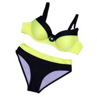 Conjunto De Bikini con lazo para mujer, traje De baño Sexy De Color sólido, bañador femenino De cintura media, conjunto De Tanga - details 1