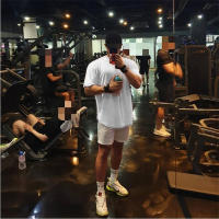 Camiseta De Gimnasio Para Hombres Suelta Con Manga Corta Estilo Hip Hop Streetwear Fitness Bodybuilding Camiseta De Verano De Algodón Y Spandex - details 8