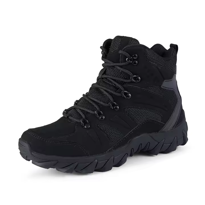 Zapatos de senderismo para hombre, zapatillas deportivas de cuero de Gamuza, resistentes al desgaste, senderismo, Caza - 1
