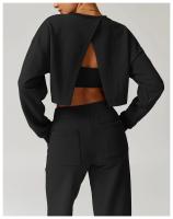 Polo de Algodón para Entrenamiento Cuello Redondo, Manga Larga, Comodidad Suave - details 22
