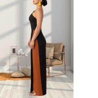 Invitada con un hombro largo y diseño de bloques de color Wo, estilo elegante, vestido de noche de boda de longitud media, vestido nquet para Wo, estilo, , - details 4