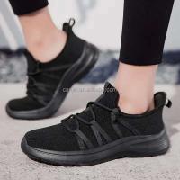Nuevo 2025 deportes tenis originales suave tejido antideslizante ligero zapatos de fitness para caminar para mujer, marca tu marca - details 9