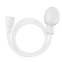 Cabezal de pulverización de agua de ducha de pelo blanco, tubo de manguera, grifo mezclador de baño de champú - details 0