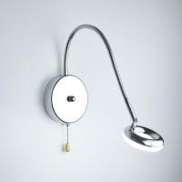 Luz de lectura de cabecera de cuello de cisne Industrial, enchufe de pared/cabecera, lámpara de exhibición de galería de arte LED con interruptor de cadena de polaina, 5W - details 5