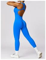 Traje de Yoga sin Costuras Bodysuit de Exercicio Adelgazante Material de Nylon Patrón Sólido - details 7