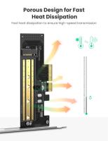 Adaptador PCIE a M2 NVMe UGREEN Tarjeta PCI-E x4/8/16 Clave M & B SSD Expansión del ordenador - details 3