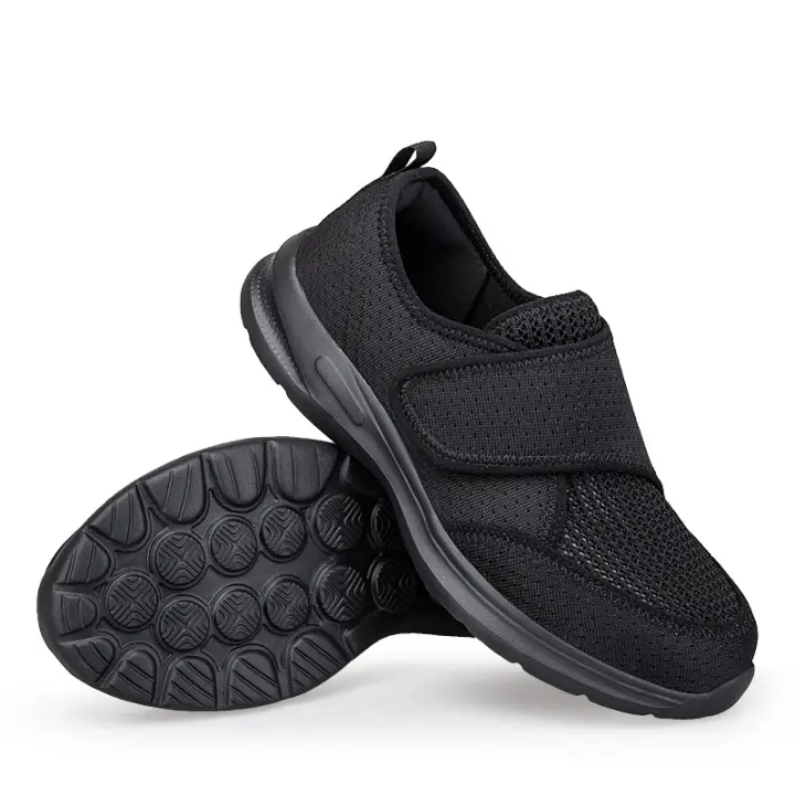 Venta caliente zapatos de verano de los hombres y las mujeres de la versión ancha Velcro zapatos para caminar zapatos deportivos de malla transpirable ligero zapatos casuales - 1