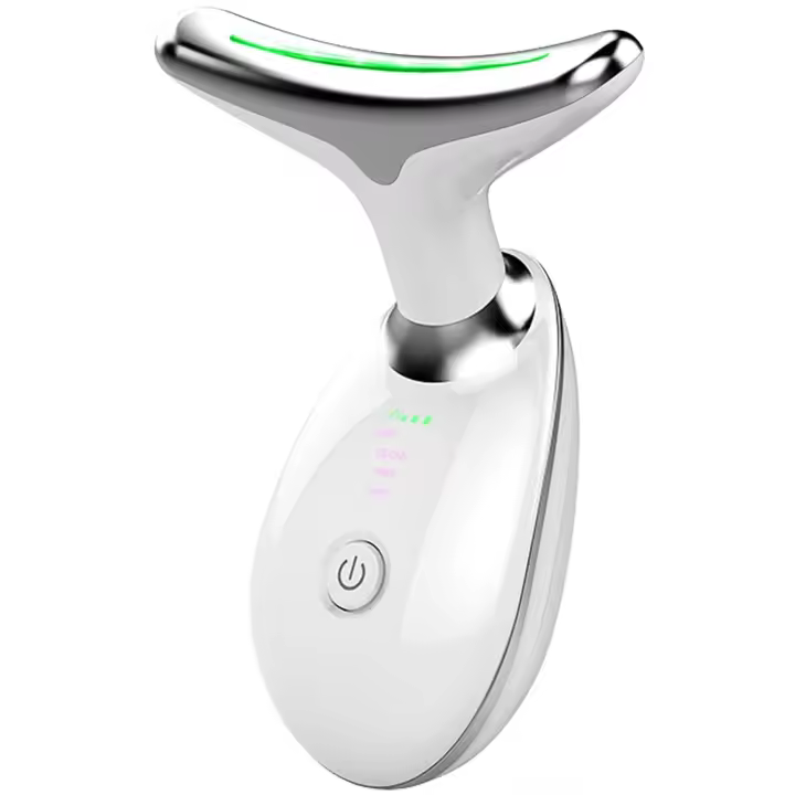 Scttomon Masajeador de Rejuvelación Facial Portátil Dispositivo de Eliminación de Arrugas para Cuello y Cara Mascador Vibrante para Levantar la Piel - 1