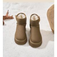 Botas de nieve, nueva moda 2025 con botines sencillos, zapatos de algodón cálidos - details 19